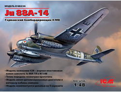 Сборная модель: (ICM 48234) Германский бомбардировщик Ju 88A-14