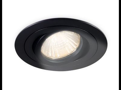 Встраиваемый светильник Ambrella MR16 GU5.3 max11W круг повор. черн. 92(80)x28 TECHNO SPOT TN102502 BK