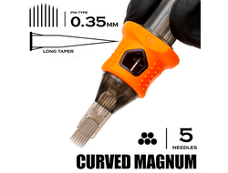 5 CMLT/0.35 Curved Magnum Long Taper - "INKin EZ tattoo"