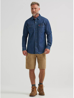 Рубашка Wrangler® RIGGS Workwear® Ground Cloth Denim Work Shirt