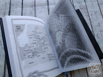 морской ежедневник, мужской ежедневник, ежедневник для моряка, подарок мужчине, кожаный ежедневник