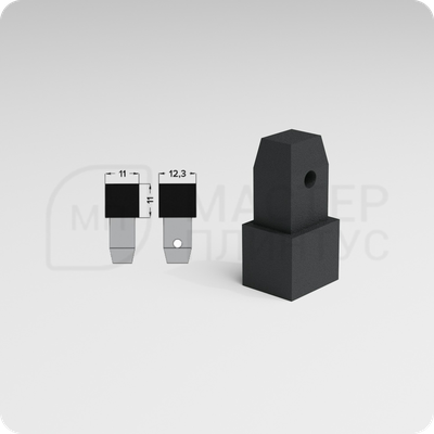 Фурнитура КПк 11-10 для плиточного профиля ПК 11-10.2700.022 Муар темно-серый