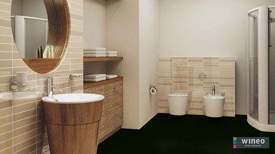 Ламинат Wineo Черный Матовый LA067CM-1 в интерьере