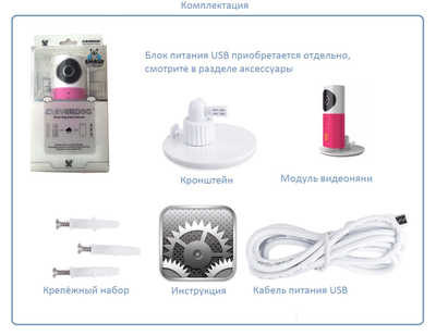 Видеоняня /WiFi видеокамера CleverDog с DVR