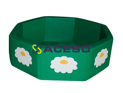 «Сухой бассейн» с аппликацией - Ромашки зеленый