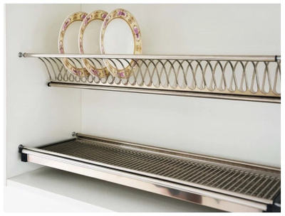 Сушка для посуды нержавеющая сталь в б.600мм 280х565х65мм Китай