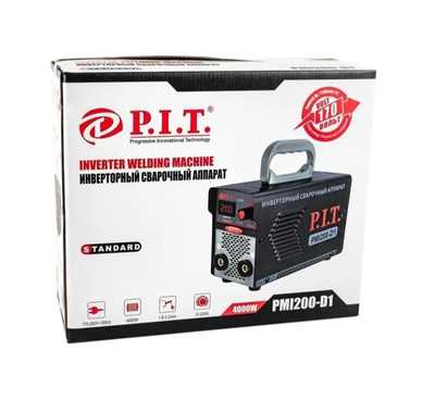 Сварочный инвертор P.I.T. PMI200-D1 IGBT (200 А,ПВ-60,1,6-3.2 мм,4квт, от пониж.тока 170,гор старт)