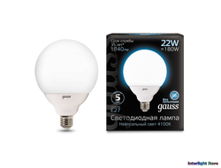 Gauss LED G125 22w 840 E27