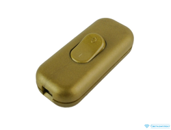 Выключатель для светильников проходной золото-бронза