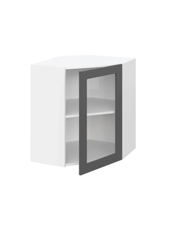 Кельн модульная кухня Шкаф верхний угловой со стеклом ШВУС 600