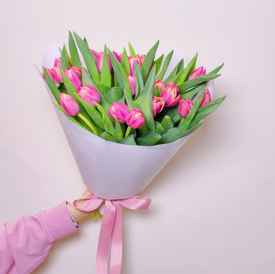 Букет пионовидных тюльпанов 25 шт Columbus