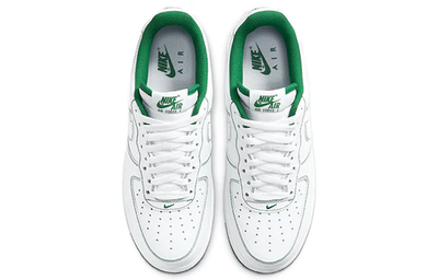 Летние белые Кроссовки Nike Air Force с темно зеленой строчкой CV1724-103 купить