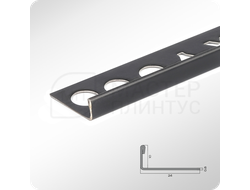 Заказать L-профиль 12.5 мм из нержавеющей стали NEEXY PVS93-18 BBL Черный браш блестящий