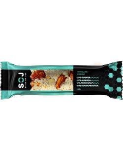 Ореховый батончик SOJ МИНДАЛЬ-КОКОС 40гр (20)*4