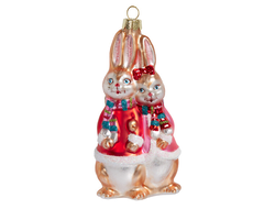 Игрушка из стекла Кролики Сладкая парочка (Holiday Classics)