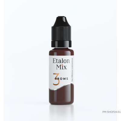 Etalon Mix №3 Cognac Коньяк / тёплый брюнет для бровей в pm-shop24.ru