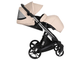 Коляска 2в1 ibebe i-stop Экокожа Beige, CHROME рама