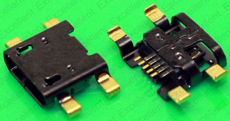 Разъем зарядки microUSB № 26 HTC One X, One S