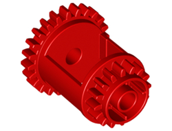 Technic, Gear Differential 24-16 Tooth, Red (6573 / 6188245 / 657321)