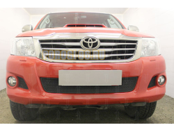 Защита радиатора Toyota Hilux 2011-2015 black