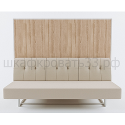 Горизонтальная шкаф-кровать с кушеткой "Валенсия" 160х200