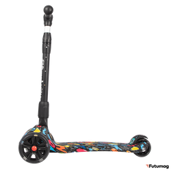 Детский самокат TechTeam Tiger Print 2022 буквы