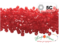 Toho Hexagon 11/0 - 5г - 5C ПРОЗРАЧНЫЙ РУБИН