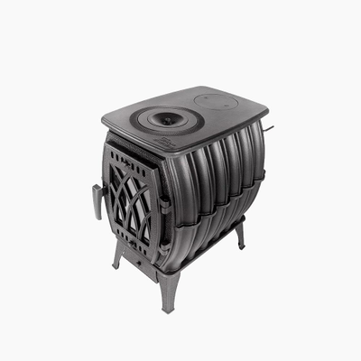 Печь отопительно-варочная Бахта черная до 180 м3