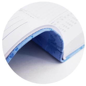 Ежедневник датированный 2021, синий, А5, 176л., Camomile AZ1026emb/blue