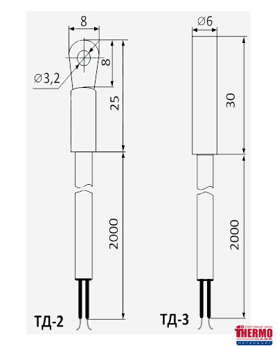 Термодатчик ТД-2 для термореле