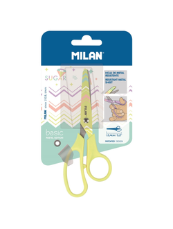 Ножницы детские Milan Basic Pastel Edition, 13,4 см, цвет жёлтый