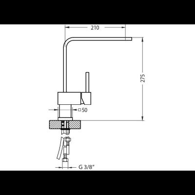 Смеситель Alveus Laguna Monarch GOLD