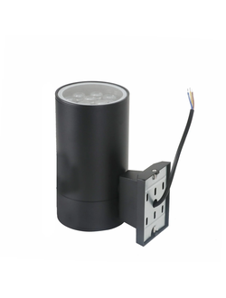 Светильник 12вт односторонний фасадный светодиодный (Черный)