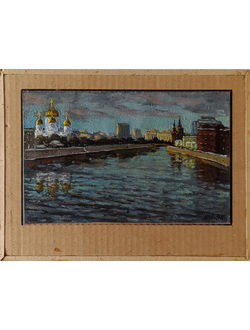 "В апреле" картон масло Чепурко В.А. 1998 год