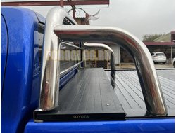 Защитная дуга на крышку «ролетта» d76/20 для Toyota Hilux (2011-2015)
