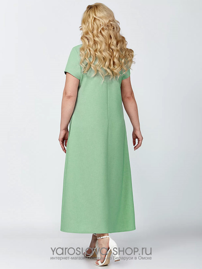 Женское летнее платье в светло-зеленом оттенке