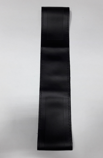 Оплетка на шнуровке (натуральная кожа) №109B черная,  р-р М