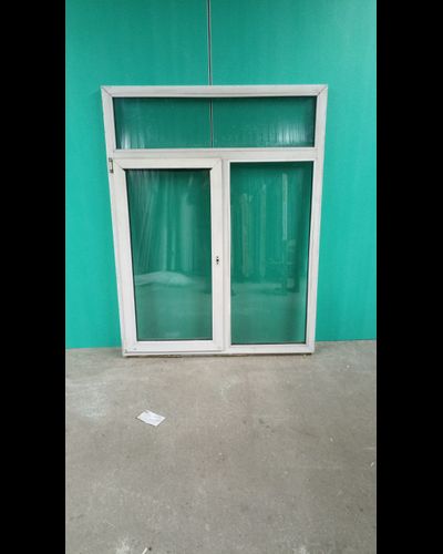 Бу1750-ОКНО БУ ШИРИНА 1360 ВЫСОТА 1760 ПРОФИЛЬ 60 ММ, 32 СП (ДВУХКАМЕРНЫЙ)