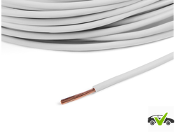 ПВАМ 1,0мм (белый) провод автомобильный маслобензостойкий