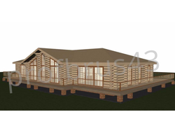 Рубленый дом "Дом Охотника 2", 464,8 м2