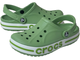 Crocs Bayaband Clog темно-зеленые с белым