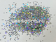 Сольвентостойкий флейк глиттер Серебро Голография 0,6 мм 600 мкм 1 кг