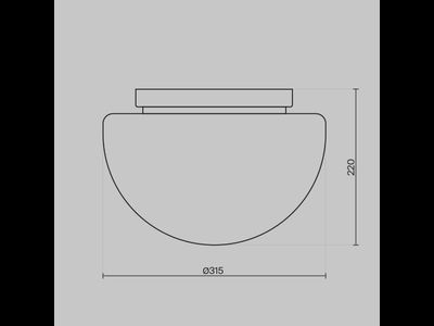 Потолочный светильник Glassy, MOD270CL-01B