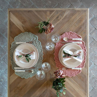 Салфетка для сервировки стола розовая