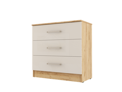 ЛДСП Комод АДЕЛЬ Дуб Вотан-Белый гладкий