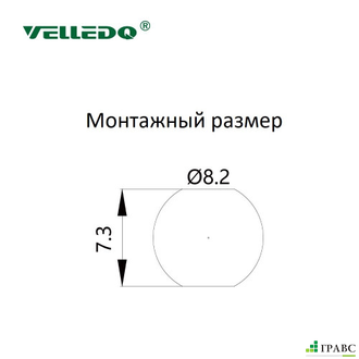 Монтажный разъем VELLEDQ FLQ-M8-M04(M8)-HB