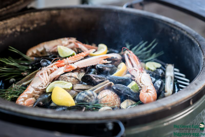 Гриль керамический BIG GREEN EGG Medium, 117625