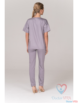 БЛУЗА МЕДИЦИНСКАЯ DR.SUPER "Sky" серая