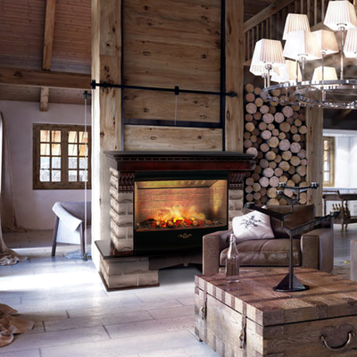 камин Kansas AO с очагом 3D FireStar 33