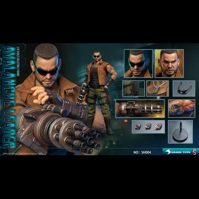 Баррет Уоллес (Final Fantasy VII Remake) - Коллекционная ФИГУРКА 1/6 Fantasy Reset - Avalanche Leader (SH004) - SHARKTOYS